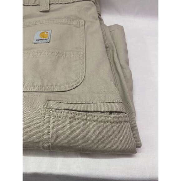 NWT Carhartt Men's Rugged Flex Work Shorts Tan Size 44 With Cell Phone Pocket - Picture 8 of 11